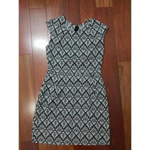 Collective Concepts Black & White Print Dress Size M 120420-0196
